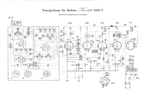 Radiola Kvintett 1544V; SR, Svenska (ID = 344226) Radio