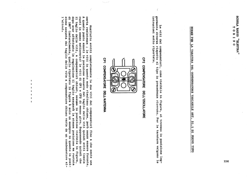 Elettra 1° Ricevitore a transistor ; SRE - Scuola Radio (ID = 797459) Radio