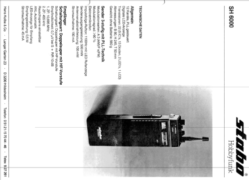 CB-Handfunkgerät SH 6000; Stabo; Hildesheim (ID = 1622826) Cittadina
