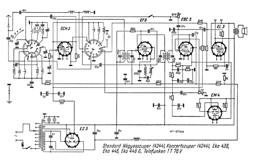 Négyesszuper 4244; Standard; Budapest (ID = 263179) Radio