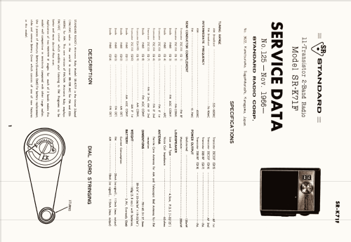 Micronic Ruby SR-K71F; Standard Radio Corp. (ID = 2555972) Radio