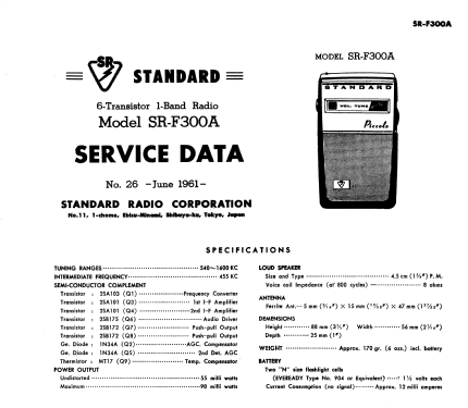 Piccolo SR-F300A; Standard Radio Corp. (ID = 2556012) Radio