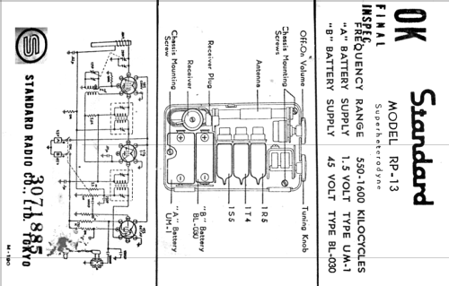 Pocket Super RP-13; Standard Radio Corp. (ID = 2639641) Radio