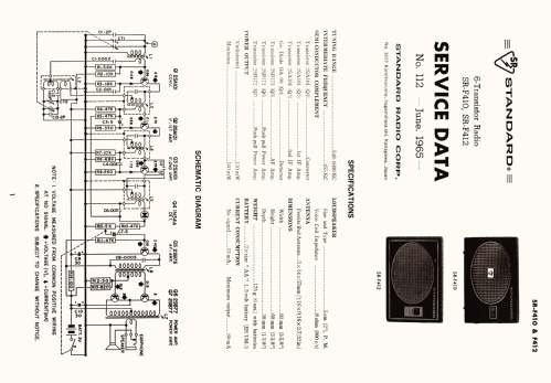 SR-F410; Standard Radio Corp. (ID = 2556026) Radio