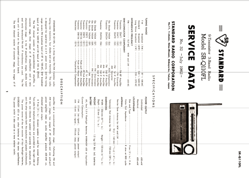 SR-Q110FL; Standard Radio Corp. (ID = 2560235) Radio