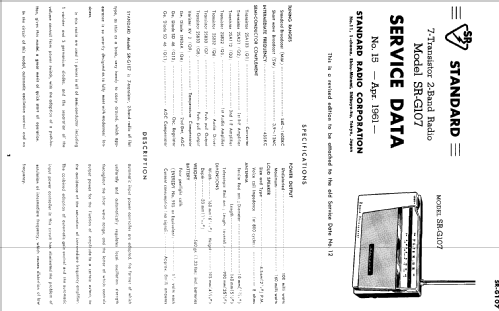 SR-G107; Standard Radio Corp. (ID = 184875) Radio