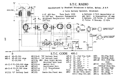 400A Ch= 400; Standard Telephones (ID = 758463) Radio