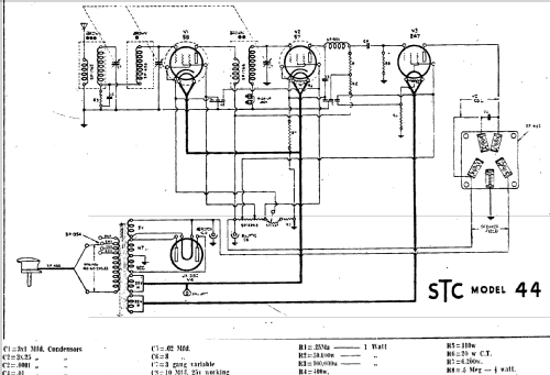 447 Ch= 44; Standard Telephones (ID = 2220866) Radio