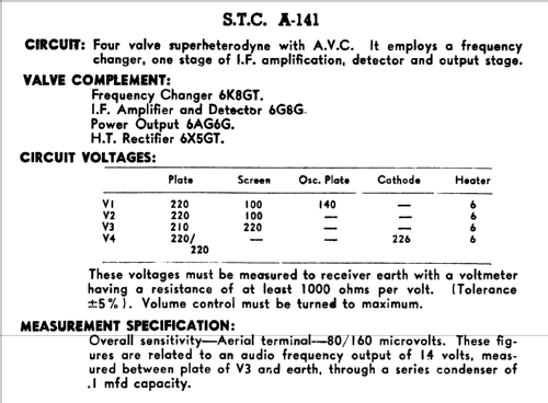 Bantam A141; Standard Telephones (ID = 901672) Radio