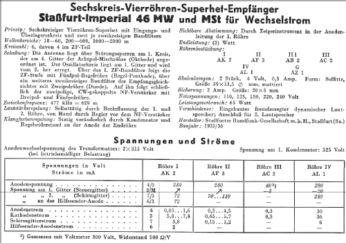 Imperial 46M; Stassfurter Licht- (ID = 13114) Radio