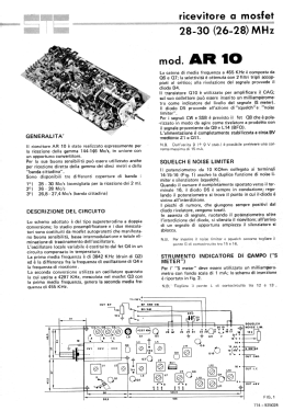 Ricevitore a Mosfet AR10; STE s.r.l.; Milano (ID = 3081242) Amateur-R