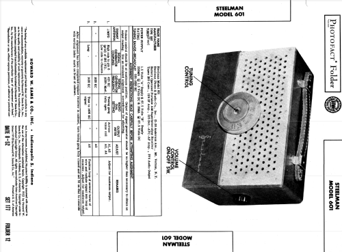 601 portable ; Steelman Phono & (ID = 980143) Radio
