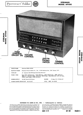 Coronet AF1100 ; Steelman Phono & (ID = 3094298) Radio