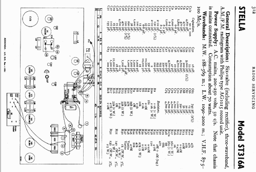ST316A; Stella Radio & (ID = 727569) Radio