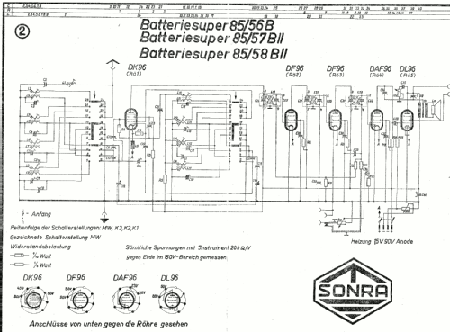 Sonneberg Batteriesuper 85/56B; Stern-Radio (ID = 1899302) Radio