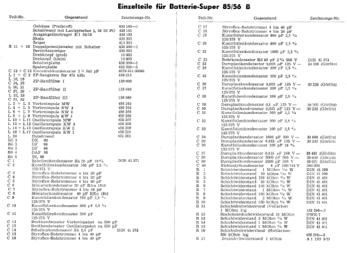 Sonneberg Batteriesuper 85/57BII; Stern-Radio (ID = 1899309) Radio