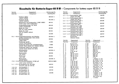 Ilmenau Batteriesuper 85/63 BIII H ; Stern-Radio (ID = 666494) Radio