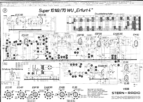 Sonneberg Erfurt 4 Super 10149/70 WU; Stern-Radio (ID = 58197) Radio