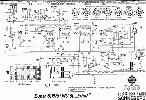 Erfurt 3D Super 6118/57 WU 3D; Stern-Radio (ID = 1693354) Radio