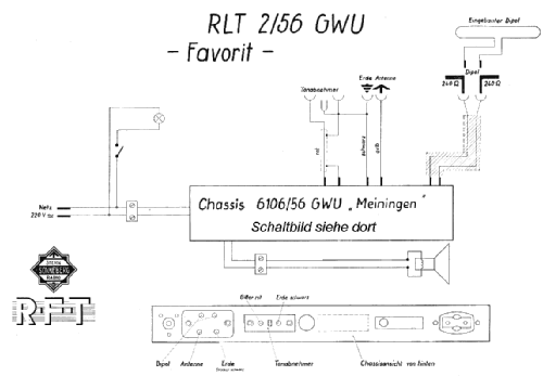 Favorit RLT2/56GWU; Stern-Radio (ID = 383964) Radio