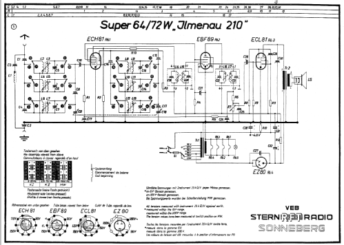 Ilmenau 210 64/72W; Stern-Radio (ID = 21112) Radio