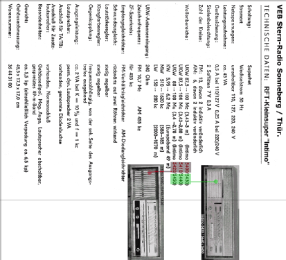 Intimo 5400; Stern-Radio (ID = 477252) Radio