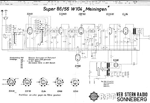 Meiningen 86/56W104; Stern-Radio (ID = 285030) Radio