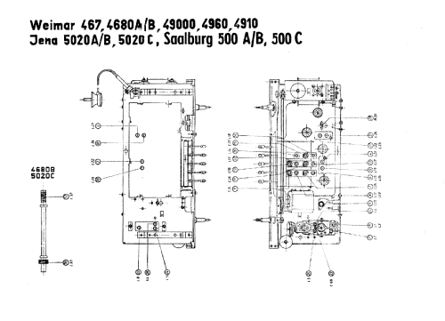 Saalburg 500C; Stern-Radio (ID = 649690) Radio