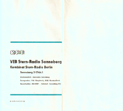 Sonett KT300 1803.00; Stern-Radio (ID = 2448637) R-Player