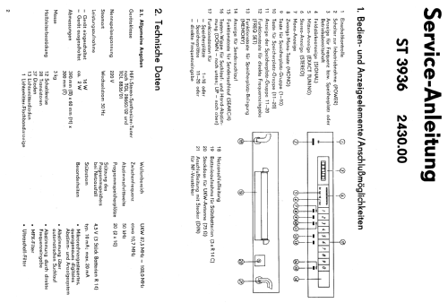 ST3936; Stern-Radio (ID = 2014097) Radio