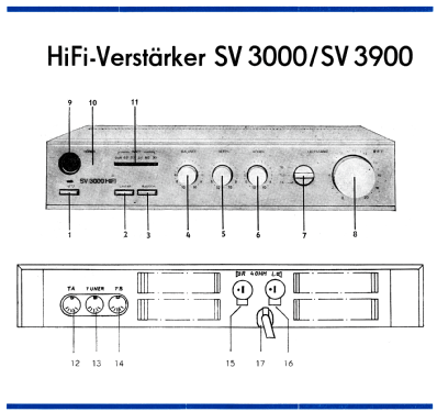 SV3900 HiFi; Stern-Radio (ID = 1970431) Ampl/Mixer