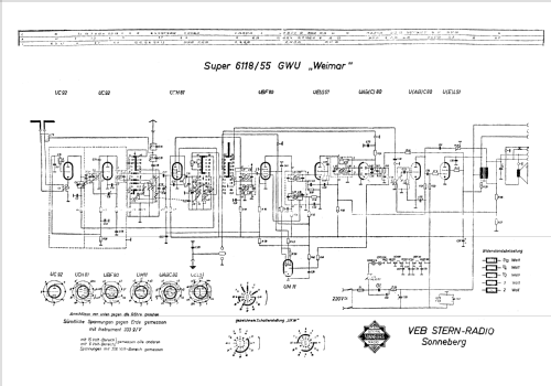 Weimar 6118/55 GWU; Stern-Radio (ID = 74659) Radio