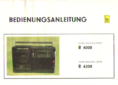 Radiorecorder R4100; Stern-Radio Berlin, (ID = 2657525) Radio