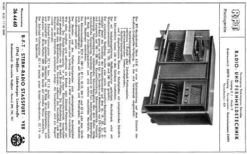 Musik-Schrank 6E61 ; Stern-Radio Staßfurt (ID = 2081515) Radio
