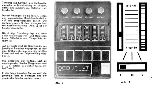 Debüt VT 132; Stern-Radio Staßfurt (ID = 1997304) Television