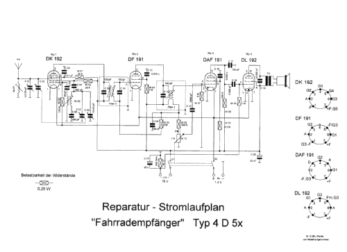 Fahrradsuper 4D5X; Stern-Radio Staßfurt (ID = 752787) Radio