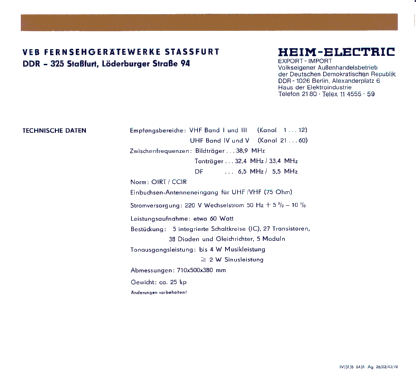 Luxomat VT135; Stern-Radio Staßfurt (ID = 1249178) Television