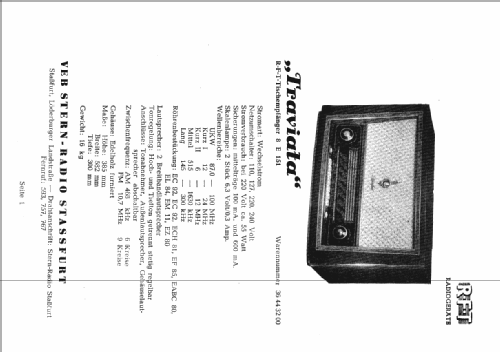 Traviata 8E151; Stern-Radio Staßfurt (ID = 2690694) Radio