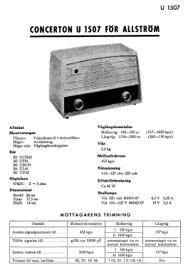 Concerton U1507; Stern & Stern (ID = 2731167) Radio