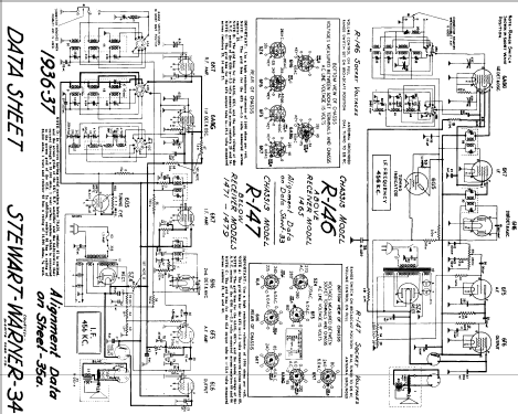 1477 Ch= R-147; Stewart Warner; (ID = 578944) Radio