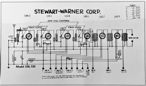 535 ; Stewart Warner; (ID = 2588552) Radio