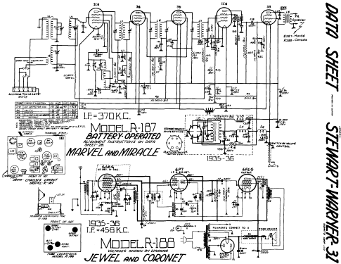 Jewel Ch= R-188; Stewart Warner; (ID = 578445) Radio