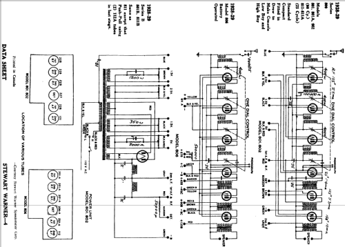 Lowboy Ch= 800 series; Stewart Warner; (ID = 581838) Radio