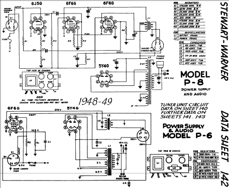 Power Supply & Audio P6; Stewart Warner; (ID = 576821) Ampl/Mixer