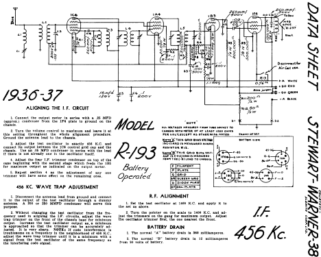 R-193 ; Stewart Warner; (ID = 570502) Radio