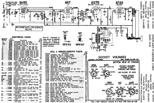 01-543S Ch= 01-54S; Stewart Warner Corp. (ID = 526674) Radio