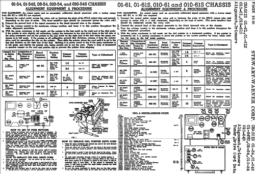 01-615 Ch= 01-61; Stewart Warner Corp. (ID = 527525) Radio