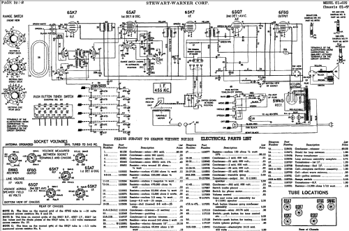 01-6F9 series chassis; Stewart Warner Corp. (ID = 535165) Radio