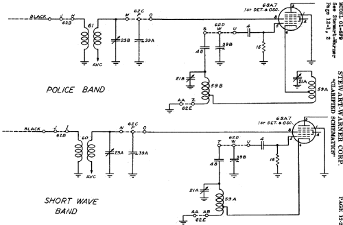 01-6F9 series chassis; Stewart Warner Corp. (ID = 535167) Radio