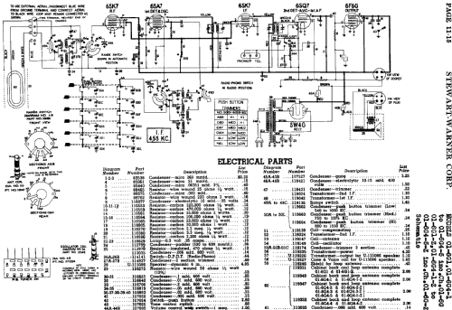 01-6G1-Z Ch= 01-6G-Z; Stewart Warner Corp. (ID = 532101) Radio